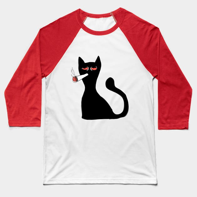 Relaxed Cat Baseball T-Shirt by DC ´s Store